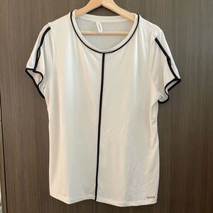 Calvin Klein White Top with Black Accents